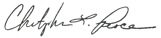 Chris Pesce signature